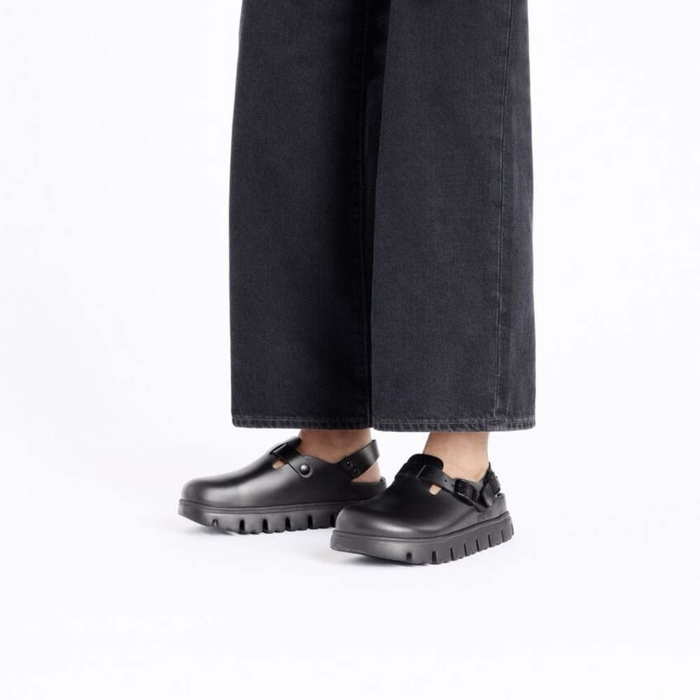 BIRKENSTOCK PAPILLIO TOKIO CHUNKY CLOGS IN BLACK 38 EU 7 US - Picture 2 of 10